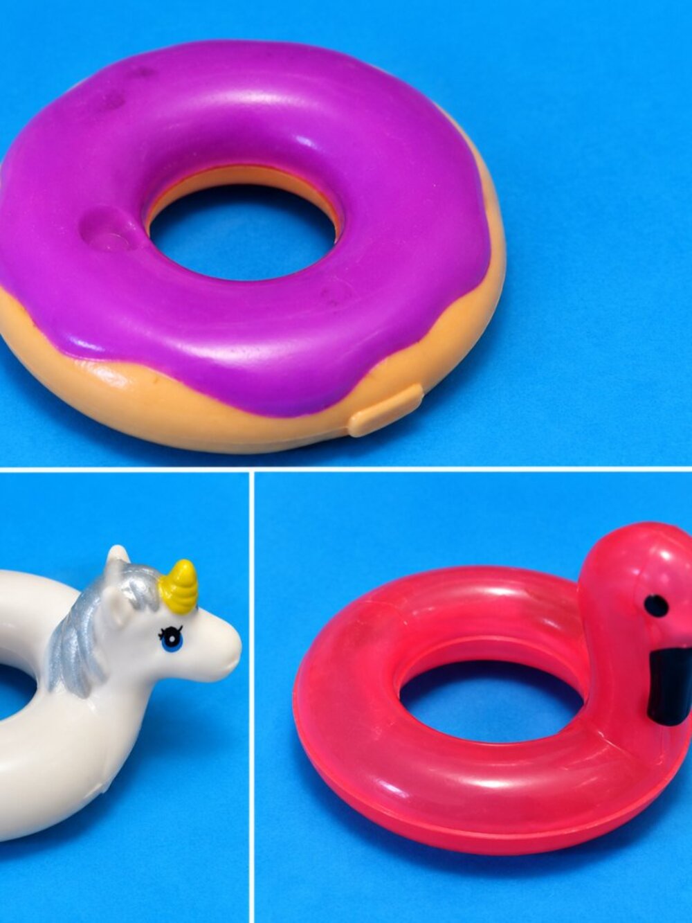 🌴 Donut Unicorn & Flamingo Pool Float Holder Bundle